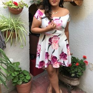 Floral High Low Dress